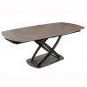 Masa extensibila cu design prin rotire Inception 130-190cm aspect ruginiu