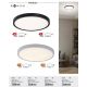 Plafoniere - Plafoniera LED slim 30cm Paulos negru/alb