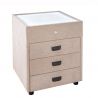 Noptiera cu iluminat LED TOULOUSE 55cm catifea bej