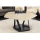 Masute Living - Masuta de cafea moderna cu doua blaturi rotative din ceramica Movement 80-130cm