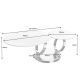 Masute Living - Masuta de cafea moderna cu doua blaturi rotative din ceramica DANCING RINGS 80-135cm