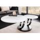 Masute Living - Masuta de cafea moderna cu doua blaturi rotative din ceramica DANCING RINGS 80-135cm