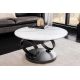 Masute Living - Masuta de cafea moderna cu doua blaturi rotative din ceramica DANCING RINGS 80-135cm