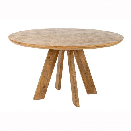 Mese dining - Masa rotunda din lemn de mango ART WOOD 140cm