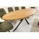 Mese dining - Masa de sufragerie ovala, Lemn de mango, Natur, GALAXIE 240cm
