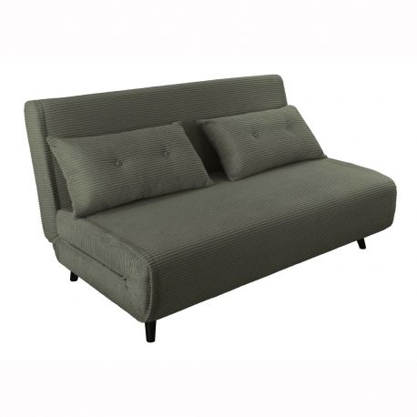Fotolii - Fotoliu Pat SMART MULTIFUNCTION 140cm catifea raiata verde