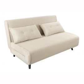 Fotolii - Fotoliu Pat SMART MULTIFUNCTION 140cm catifea raiata bej