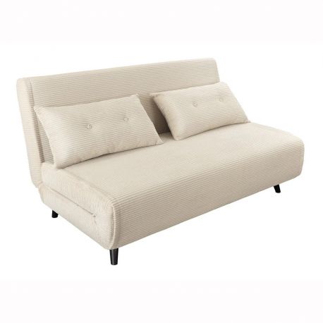Fotolii - Fotoliu Pat SMART MULTIFUNCTION 140cm catifea raiata bej