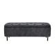 Banchete-Tabureti - Bancheta cu spatiu de depozitare Catifea Gri, EN VOGUE 120cm