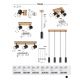 Pendule, Lustre suspendate - Pendul din lemn stil nordic cu 1 spot Toras