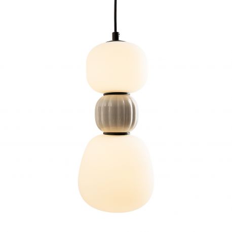Pendule, Lustre suspendate - Pendul, Lustra suspendata LED Modern 13W gri deschis