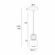 Pendule, Lustre suspendate - Pendul, Lustra suspendata LED Modern 5W maro