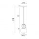 Pendule, Lustre suspendate - Pendul, Lustra suspendata LED Modern 5W gri inchis