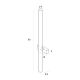 Iluminat pentru baie - Aplica de perete baie LED, Protectie IP44 Thora 18W
