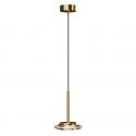 Pendul LED metal auriu, sticla Lunaris