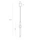 Pendule, Lustre suspendate - Pendul LED modern, Travertin, Verdes