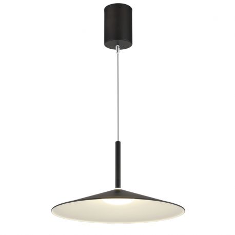 Pendule, Lustre suspendate - Lustra suspendata LED metal negru LAMPONE