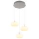 Pendule, Lustre suspendate - Lustra suspendata cu 3 pendule LED QUINTARA