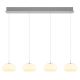 Pendule, Lustre suspendate - Lustra suspendata cu 4 pendule LED QUINTARA