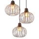 Pendule, Lustre suspendate - Lustra cu 3 pendule metal ruginiu MATEO