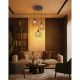 Pendule, Lustre suspendate - Lustra cu 3 pendule metal ruginiu MATEO