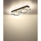 Plafoniere - Plafoniera LED CCT BLEVINS riflaj MDF cu efect de lemn