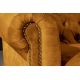 Canapele - Canapea clasica stil englezesc Chesterfield 3 locuri, galben mustar