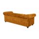 Canapele - Canapea clasica stil englezesc Chesterfield 3 locuri, galben mustar