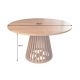 Mese dining - Masa rotunda din lemn de salcam Maison Jade 140cm
