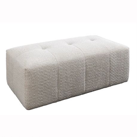 Banchete-Tabureti - Taburetele/ Suport pentru picioare ROYAL 120cm boucle bej sampanie