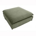 Taburete, suport pentru picioare Heaven 100cm, catifea raiata verde