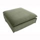 Taburete, suport pentru picioare Heaven 100cm, catifea raiata verde