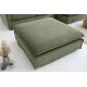 Banchete-Tabureti - Taburete, suport pentru picioare Heaven 100cm, catifea raiata verde
