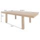 Mese extensibile - Masa extensibila din lemn de salcam PURE 120-200cm