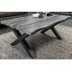 Masute Living - Masuta design industrial WILD 90cm, gri