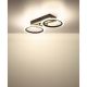 Plafoniere - Plafoniera LED CCT BLEVINS riflaj MDF cu efect de lemn