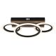 Plafoniere - Plafoniera LED CCT BLEVINS riflaj MDF cu efect de lemn