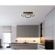 Plafoniere - Plafoniera LED CCT BLEVINS riflaj MDF cu efect de lemn
