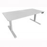 Birou cu inaltime reglabila electrica WHITE DESK 140cm