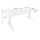 Birouri - Birou cu inaltime reglabila electrica WHITE DESK 140cm