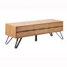 Comoda TV design industrial LIVING EDGE 160cm, stejar salbatic