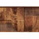 Comode - Comoda TV cu model optic 3D, Lemn mahon maro, ART DECO 200cm