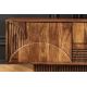 Comode - Comoda TV cu model optic 3D, Lemn mahon maro, ART DECO 200cm
