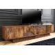 Comode - Comoda TV cu model optic 3D, Lemn mahon maro, ART DECO 200cm