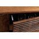 Comode - Comoda TV cu model optic 3D, Lemn mahon maro, ART DECO 200cm