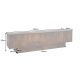 Comode - Comoda TV cu model optic 3D, Lemn mahon maro, ART DECO 200cm
