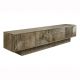Comode - Comoda TV cu model optic 3D, Lemn mahon gri, ART DECO 200cm