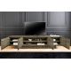 Comode - Comoda TV cu model optic 3D, Lemn mahon gri, ART DECO 200cm