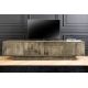 Comode - Comoda TV cu model optic 3D, Lemn mahon gri, ART DECO 200cm