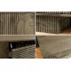 Comode - Comoda TV cu model optic 3D, Lemn mahon gri, ART DECO 200cm